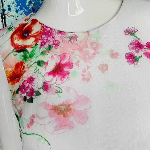 Calvin Klein Women's Floral A-Line Dress - Picture 8 of 12